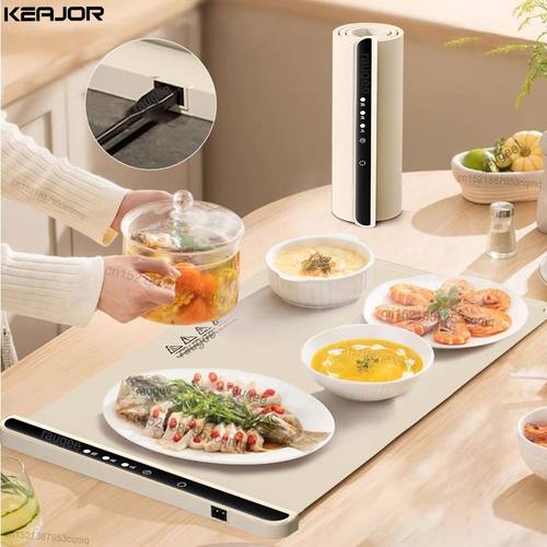 Electric Warming Tray Food Warmer Plate Foldable Portable Sm
