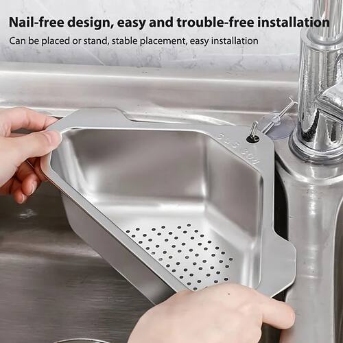 1pc stainless steel kitchen sink filter drain basket wash ba