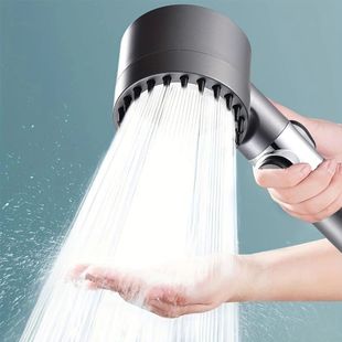 4 Modes Massage Shower Head  with Brush Cotton Filters One-c