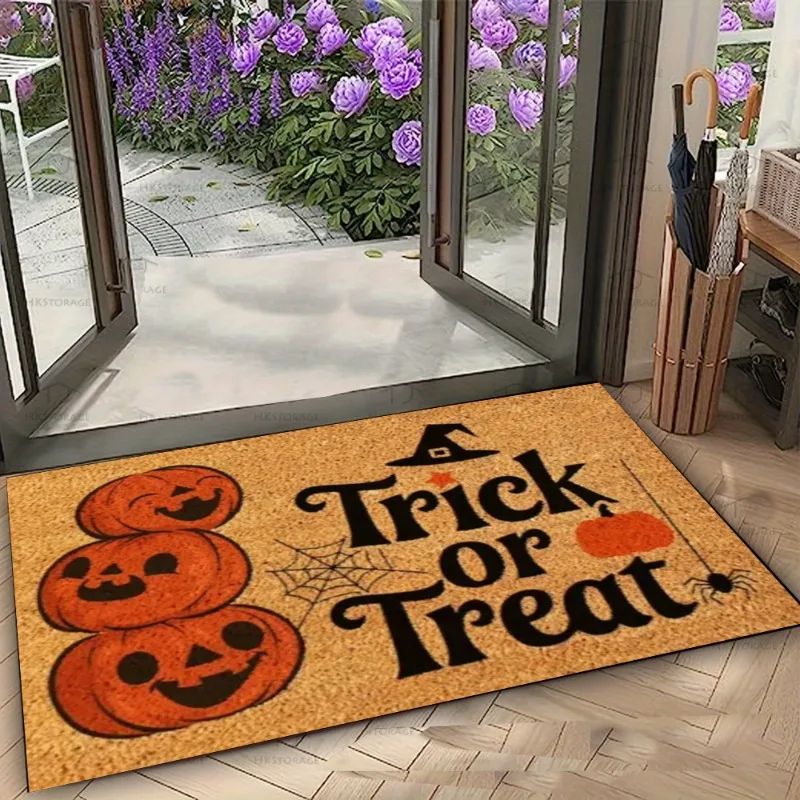 Jack-o'-lantern Halloween Doormat Door Mat Welcome Mat Funny