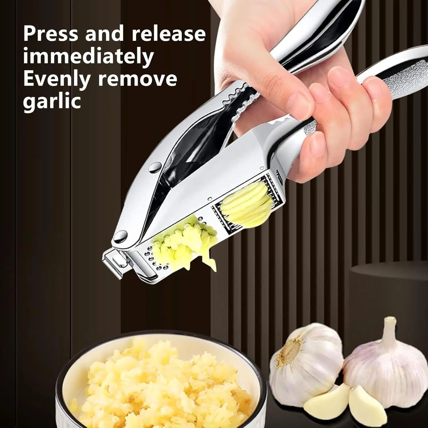Garlic Crusher 2 in 1 stainless steel garlic minced garlic s