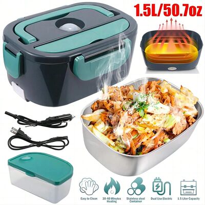 1.5 L 60W Electric Lunch Box Food Warmer Portable Food Heate