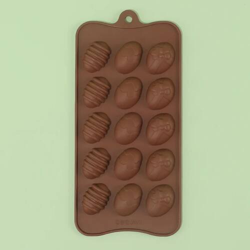 Easter Egg Shape Silicone Chocolate Mold DIY Baking Pudding