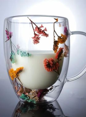 Double Layer Glass Cups High-temperature Resistant High Boro