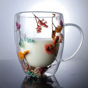 Cups Glass High temperature Boro Double Resistant Layer