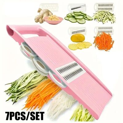 Mandoline Slicer for Kitchen 7-in-1 Mandoline Food Slicer,Po