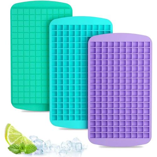 Silicone Mini Ice Cube Trays 160 Crushed Ice Cube Molds Easy