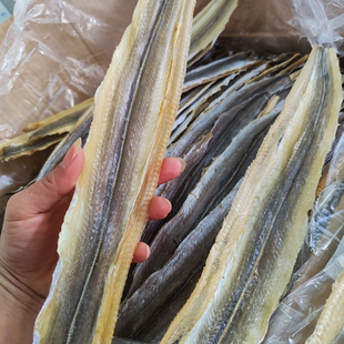鳗鱼干 鲜晒淡干海鳗鱼淡盐海鳝干500g约15条海产干货门鳝干