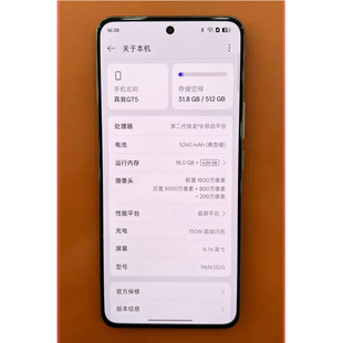 适用于真我GT5 RMX3820手机屏幕总成内外显示原装