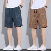 男夏季 透气运动五分裤 薄款 衩ins潮流百搭时尚 宽松直筒裤 冰丝短裤