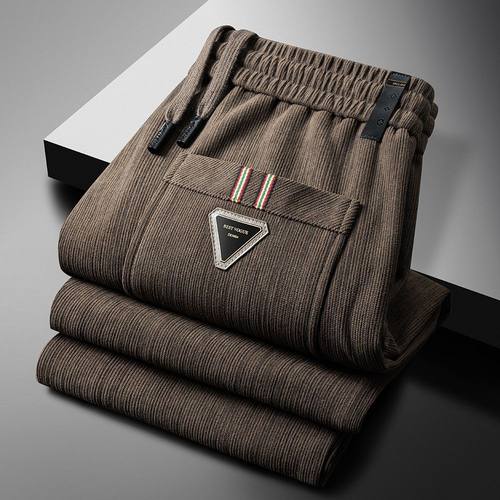 清仓捡漏休闲裤男士秋冬季雪尼尔宽松商务灯芯绒裤子时尚潮牌男装