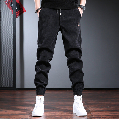 秋冬季休闲卫裤男2025新款束脚