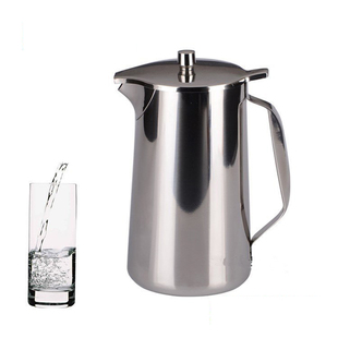 加厚不锈钢冷水壶凉水壶大容量2L餐厅酒店火锅凉杯泡茶水壶2000ML