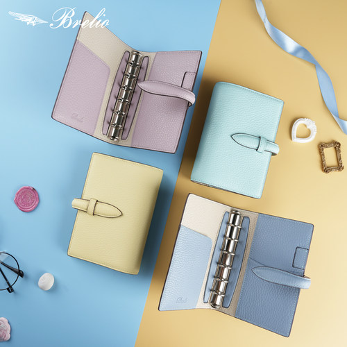日本Brelio荔枝皮纹活页手账