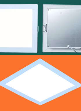 led老式卡扣厨卫灯20x20嵌入式17x17卫生间平板灯30x30厨房吸顶灯