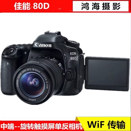 Canon/佳能EOS80D专业高清旅游摄像数码单反照相机WIFI760D70D90D