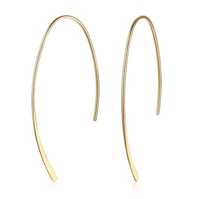 Stylish Geometric Hoop Earrings for Womens Girls Stainless S