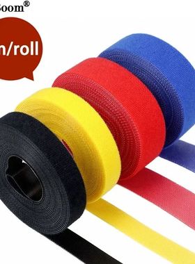5m/roll Cable Ties Reusable Loop Bundle Self Adhesive Fasten