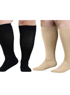 1 Pair Large Size Compression Socks for Women and Men Wide C