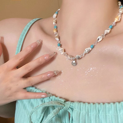 Women's Conch Necklace Shell Fashion Pendant Clavicle Chain