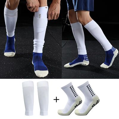 Adult Leg Sleeve Elastic Soccer Grip Socks Sports Anti Slip