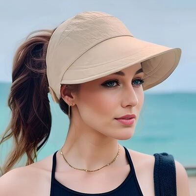Breathable Women's Sun Hat with Wide Brim, UV Protection, Op