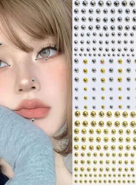 Fashion Fake Lip Nail Eyebrow Nose Ring No Piercing Lip Nail