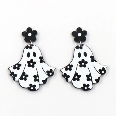 1pair New product Drop ghost cute halloween Acrylic earrings