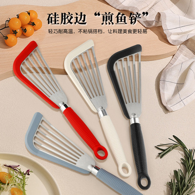 Silica Gel Fish Frying Shovel High Temperature Resistant Non