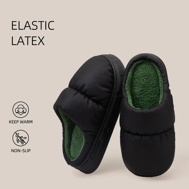 Evshine Women Fur House Slippers Winter Indoor Warm Fuzzy Li