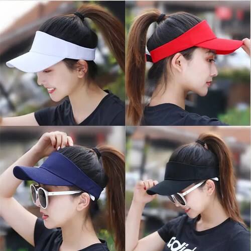 Sun Hat Women Baseball Cap Summer White Sun-Proof Caps Empty