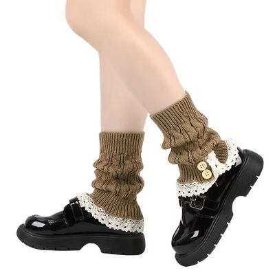 Ankle Warmers Leg Womens Winter Warm Stretch Knitted Slouch