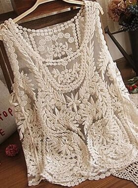 Woman Clothes Sleeveless Lace Tank Top Sexy Embroidery Comfo