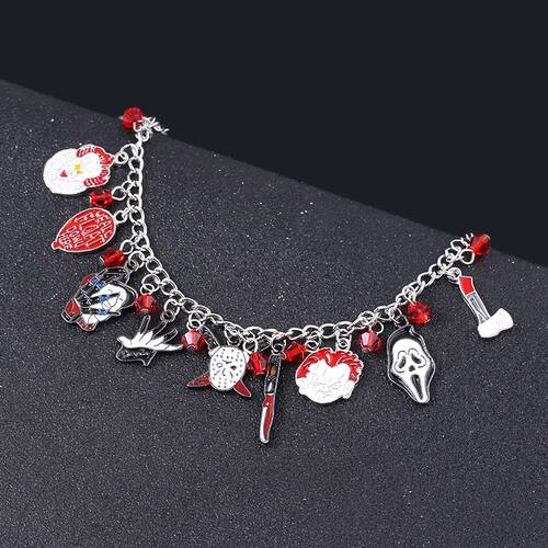 Horror Charms Bracelet Halloween Figure Pendant Bangles Brac