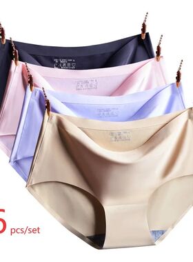 6PCS/Set Women's Panties Seamless Female Underwear Plus Size