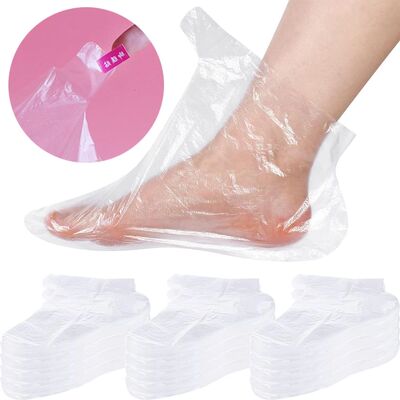 100Pcs Transprent Disposable Foot Bags Detox SPA Covers PE P