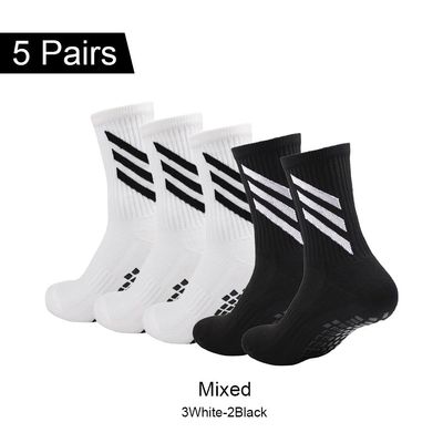 1/3/5 Pairs Outdoor Sports Socks Training Football Socks Dis