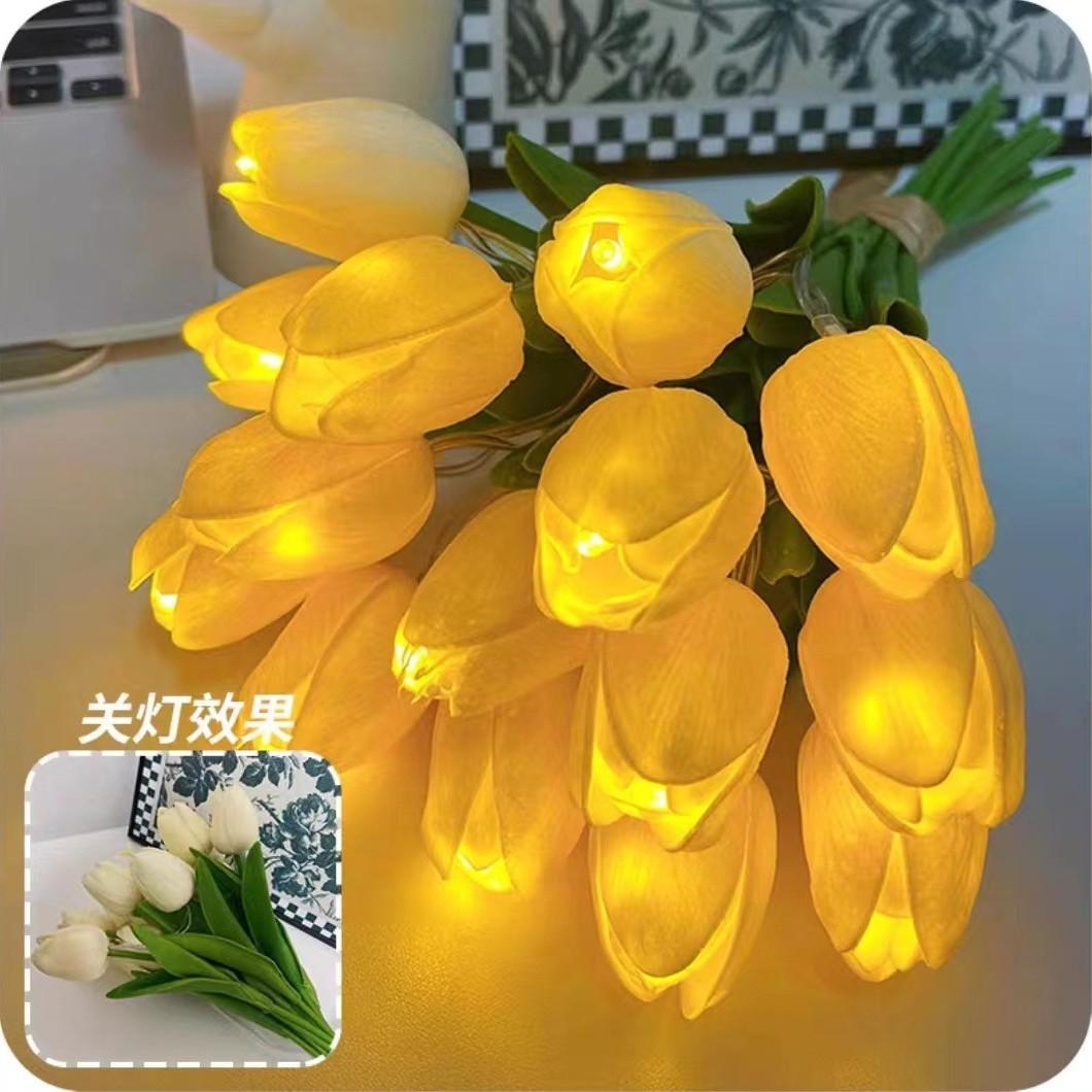 韩式手感郁金香手捧花婚纱领证拍照道具新娘伴娘花束影楼摄影捧花