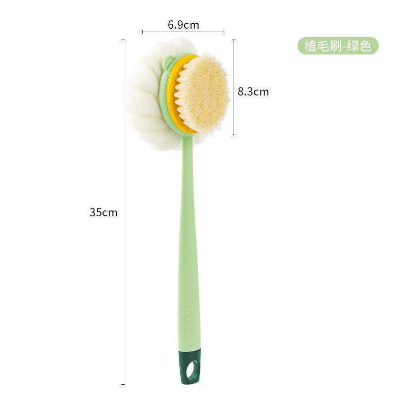 孕妇洗澡擦背神器长柄搓澡巾软毛双面沐浴刷浴花二合一后背洗澡刷