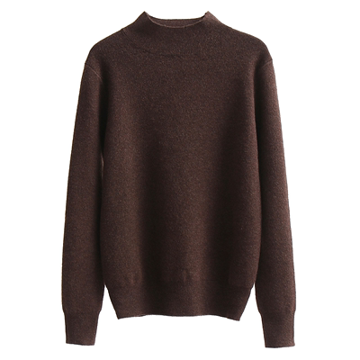 半高领针织衫女2022秋冬中领长袖