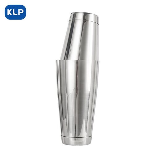 KLP304不锈钢调酒器波士顿银色常规带底摇酒壶酒吧学徒专业