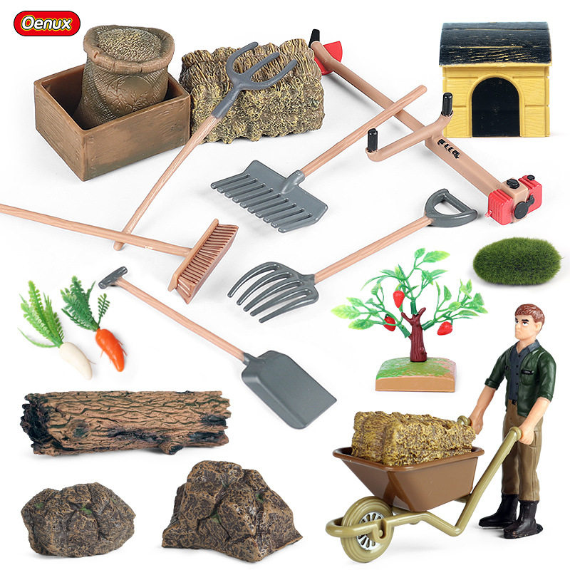 仿真动物模型树围栏饲料蔬菜人物农具配件板马车道具玩具场景摆件,玩具/童车/益智/积木/模型,其它玩具,淘宝优惠券,粉丝福利购,淘宝优惠卷