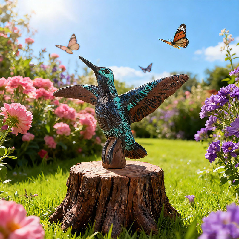 儿童仿真野生动物模型实心鸟类飞禽飞鸟玩具蜂鸟鸽子认知礼物摆件