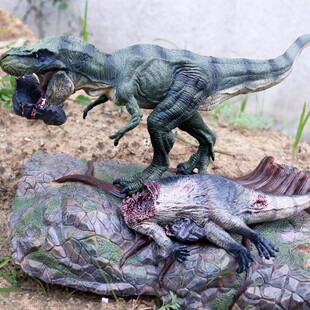 儿童动物恐龙仿真场景造景青苔岩石地层模型地台底座沙盘鱼缸摆件