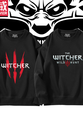 The Witcher长袖T恤周边巫师3圆领卫衣波兰蠢驴套头游戏CDPR外套