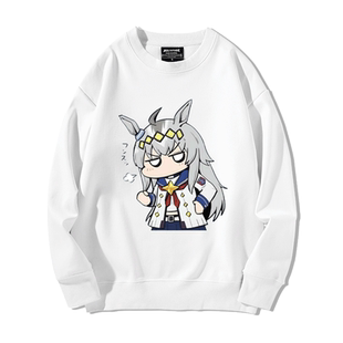 动漫赛马娘玉藻十字周边圆领卫衣男女2024新款秋冬加绒百搭衣服潮