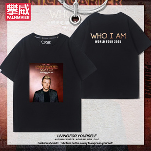后街男孩乐队尼克卡特巡演周边短袖男女夏季美式百搭休闲宽松T恤