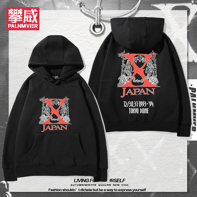 日本X JAPAN摇滚乐队周边唯一男女秋冬交响金属复古百搭衣服潮流