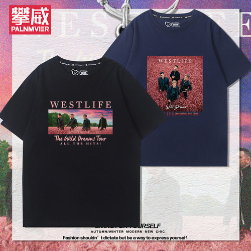 西城男孩westlife巡演周边短袖