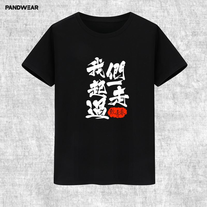 攀威2017新款青春那些年我们一起走过短袖t恤寝室服棉班服定制